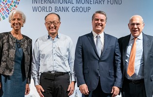 WTO, IMF, World Bank and OECD heads call for new focus on trade as a driver of growth