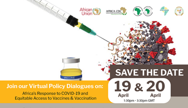 Invitation to CoDA- Africa CDC Virtual Dialogue Series on Africa’s Response to CoVID-19 (April 19 - 20, 2021